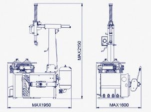 Шиномонтажный станок BRIGHT автоматический 10"-24" LC887E 380V